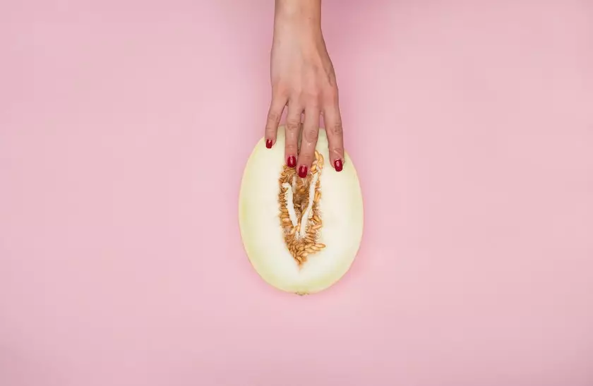 fingers on fruit