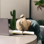 A women is on fatigue