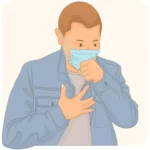 A man is coughing